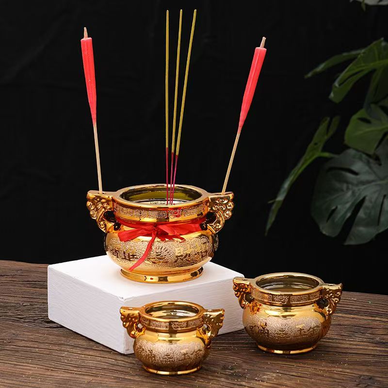 Golden Ceramic Incense Burner  - Incense Holder 评论和价格
