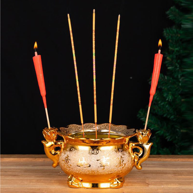 Golden Ceramic Incense Burner  - Incense Holder 评论和价格